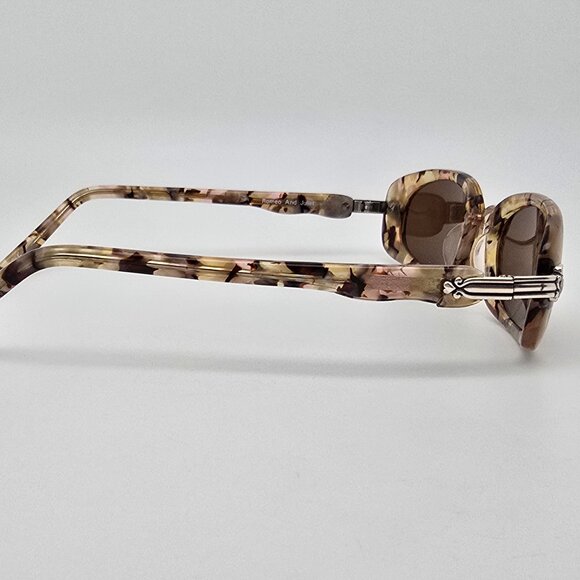 *SOLD*Brighton Romeo Juliet Silver Olive Pink Tortoise Frame Brown Lens Sunglass - Picture 5 of 16
